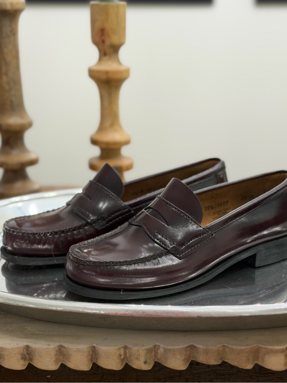 G.H. Bass & Co. Burgundy Penny Loafers